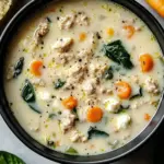 Creamy Italian Ground Chicken Soup