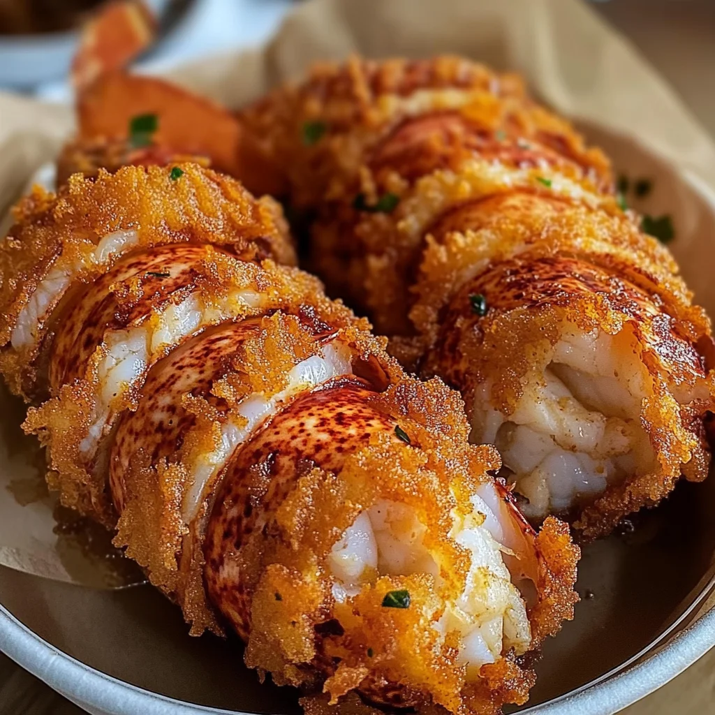 Crispy Deep Fried Lobster Tails