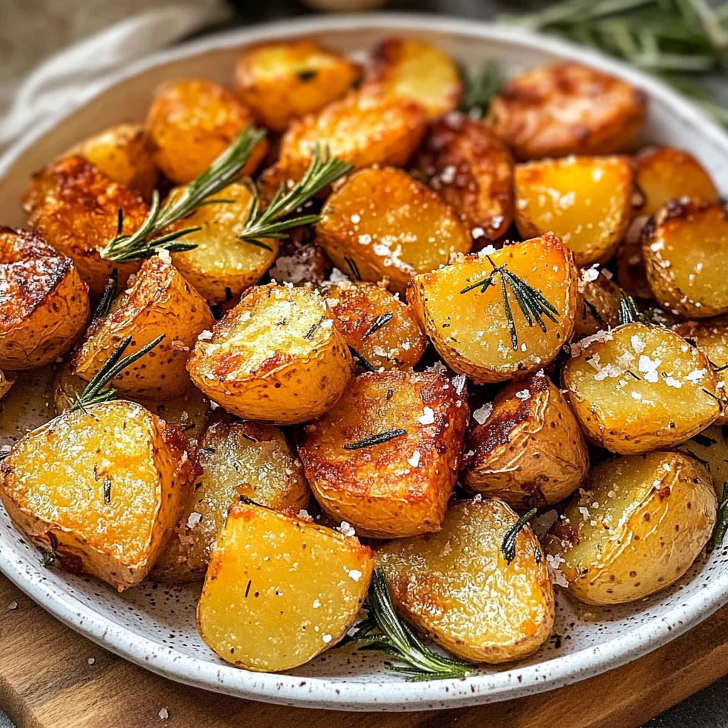 Crispy Roast Potatoes with Rosemary and Garlic - Whole30