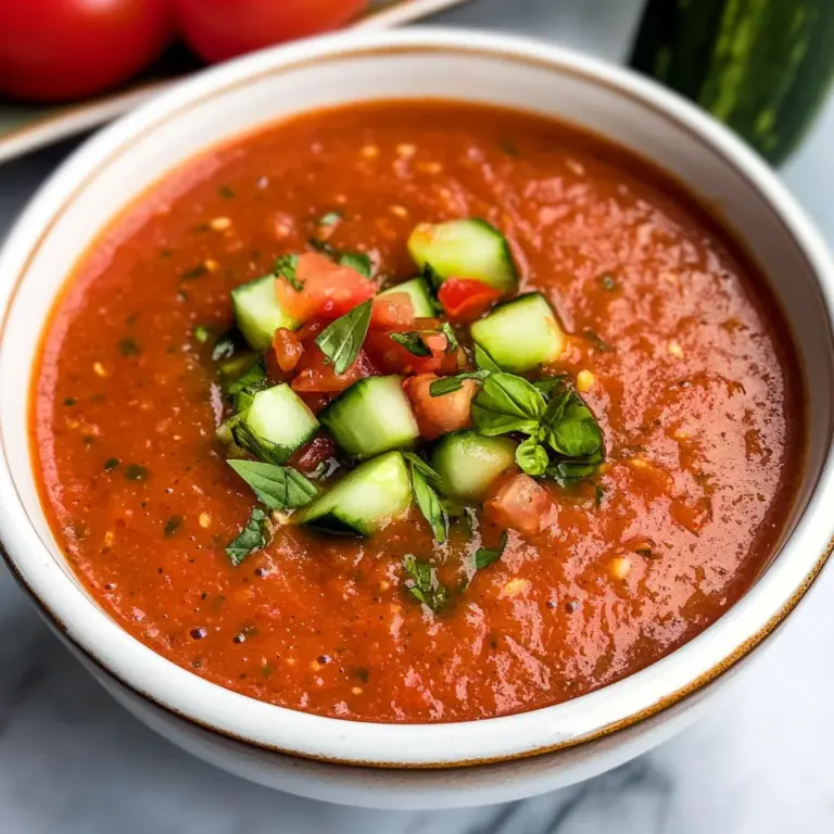 Easy Gazpacho Recipe (Vegan)