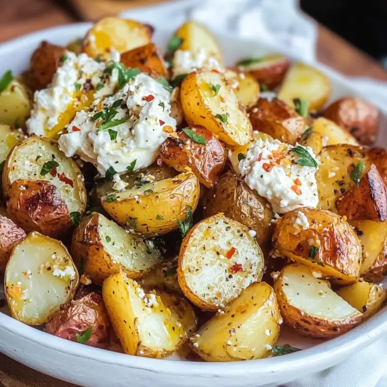 Greek Roasted Potatoes with Whipped Feta