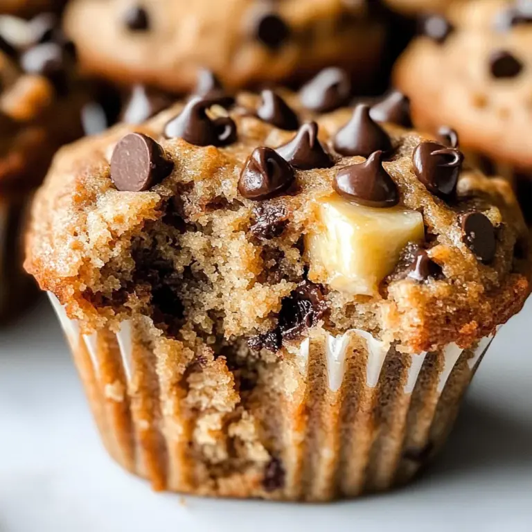 Healthy Peanut Butter Banana Muffins