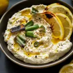 Lemony Whipped Feta With Charred Scallions