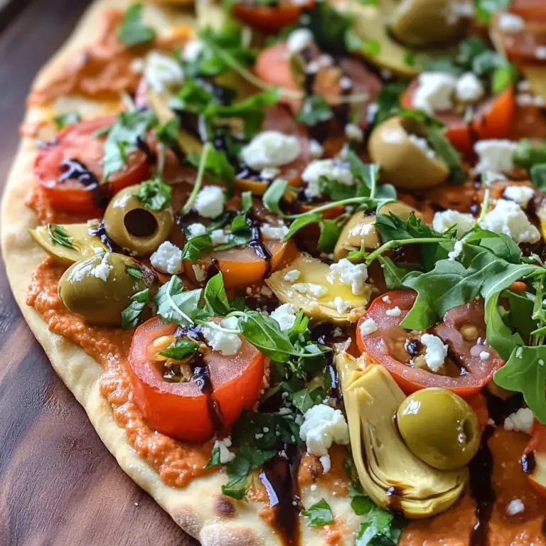 Mediterranean Naan Bread Pizza