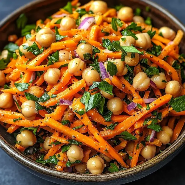 Moroccan Carrot and Chickpea Salad