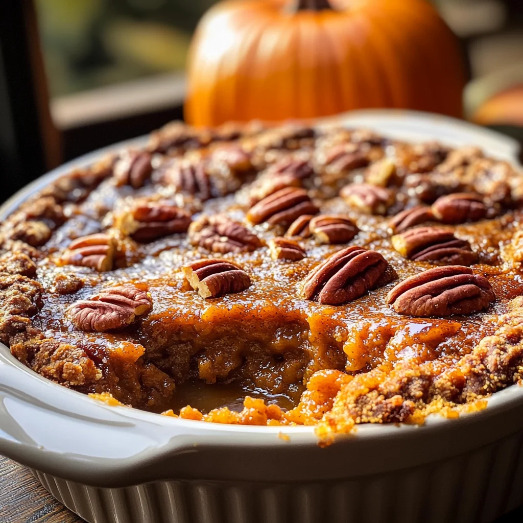 Pumpkin Pecan Cobbler