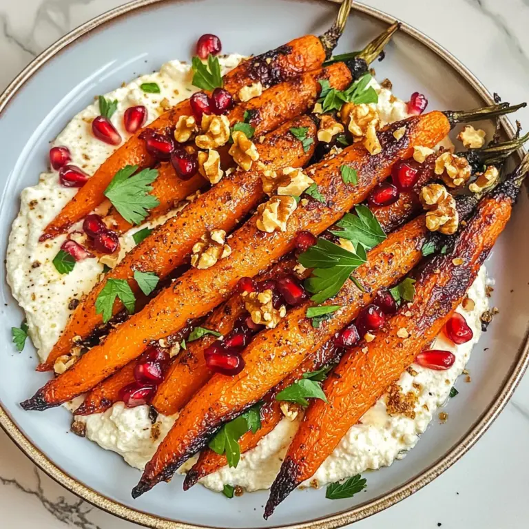 Roasted Carrots with Vegan Ricotta