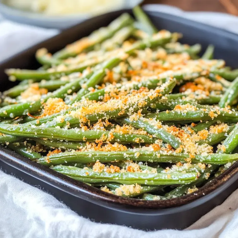 Roasted Parmesan Green Beans