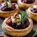 Savory Cranberry and Brie Tartlets