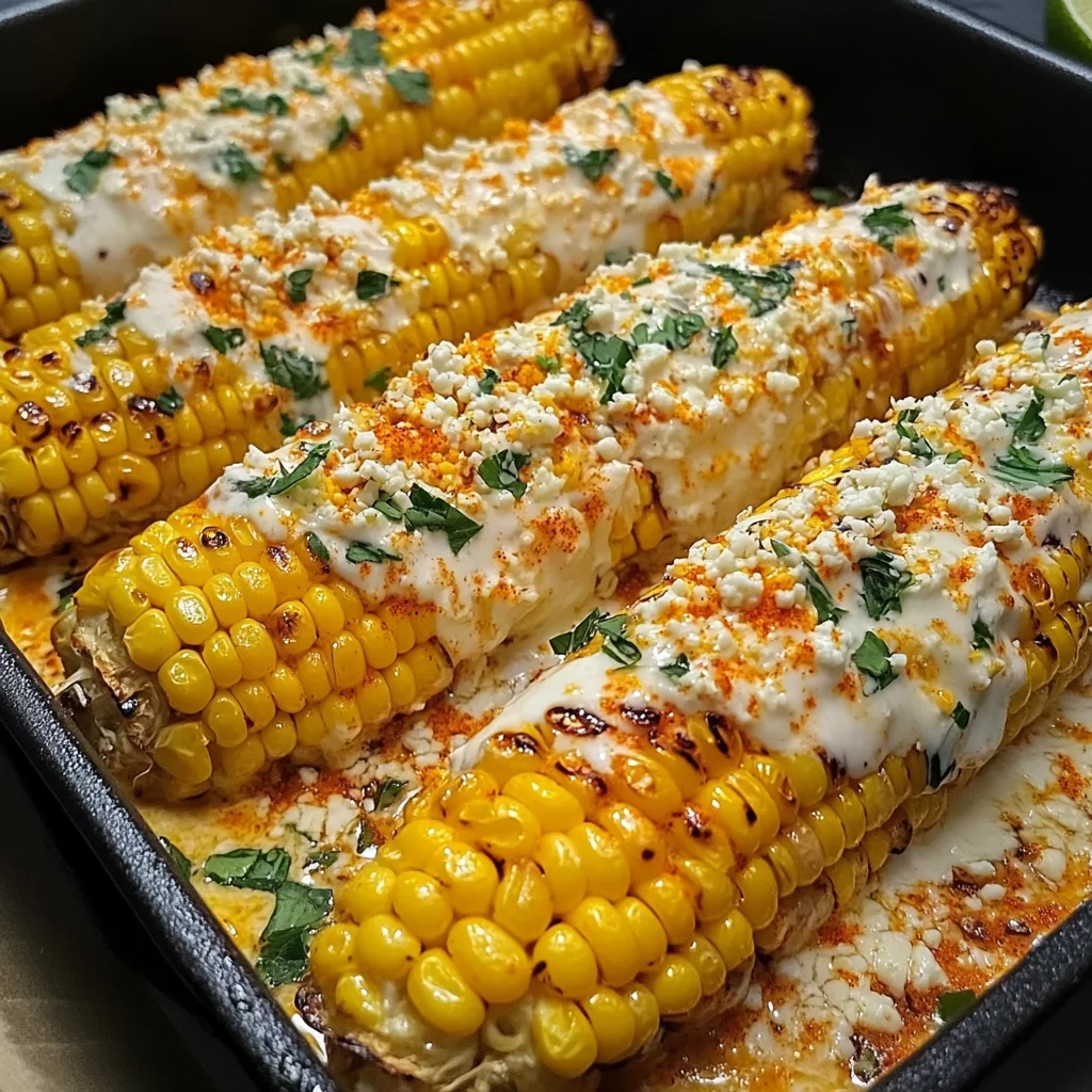 Spicy Creamy Cajun Corn Cob