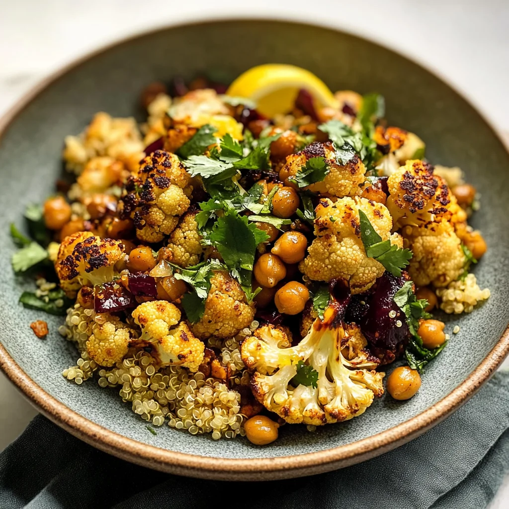 Spicy Roasted Cauliflower Salad