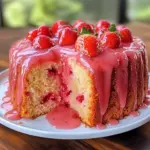 Strawberry Pound Cake with Strawberry Glaze