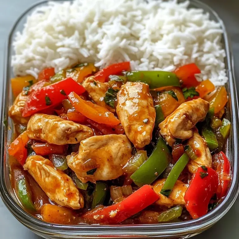Sweet & Spicy Chicken Stir-Fry with Rice