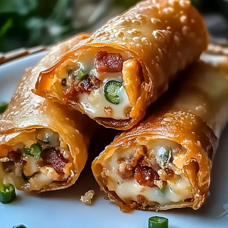 Turkey Bacon Jalapeño Popper Eggrolls Recipe