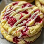 White Chocolate Lemon Raspberry Cookies - Delicious Recipe
