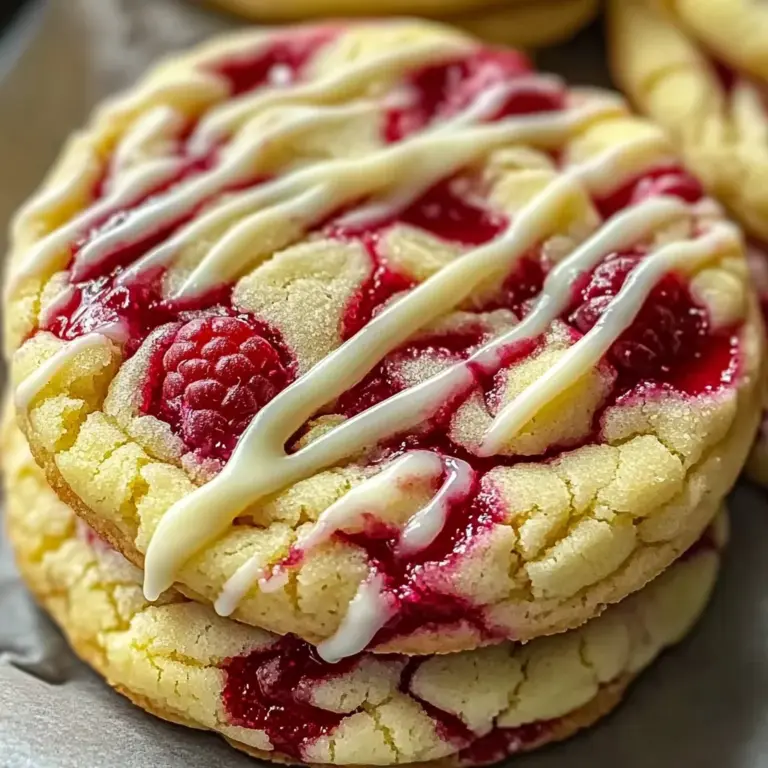 White Chocolate Lemon Raspberry Cookies - Delicious Recipe