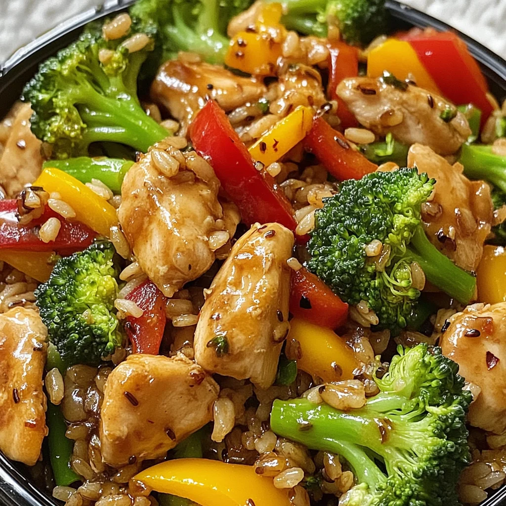 Wild Rice Chicken Stir-Fry with Fresh Veggies