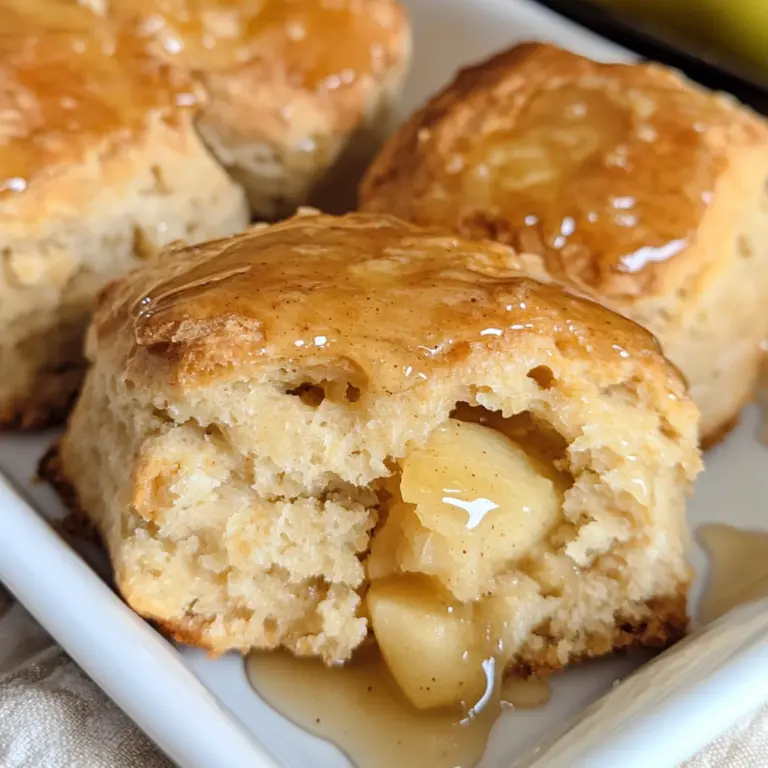 Apple Biscuits with Honey Butter Glaze