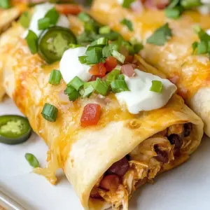 Baked Chicken Chimichanga