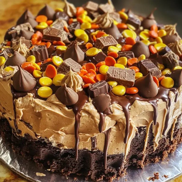 Chocolate Peanut Butter Poke Cake