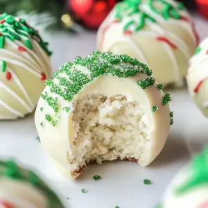 Christmas Tree Cake Truffles