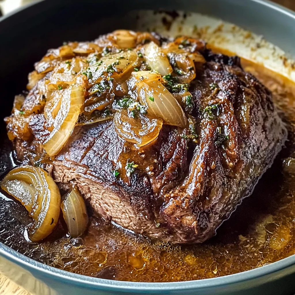 Comforting French Onion Pot Roast - theamazingfood