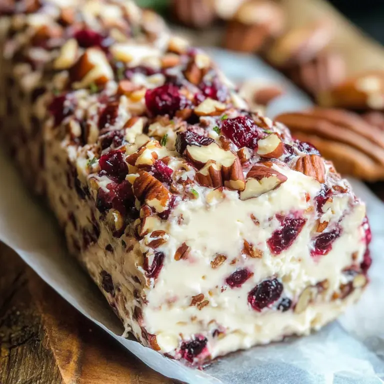 Cranberry Pecan Cheese Log