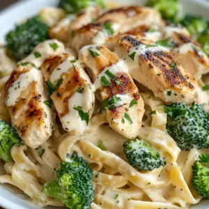 Creamy Chicken Alfredo with Broccoli