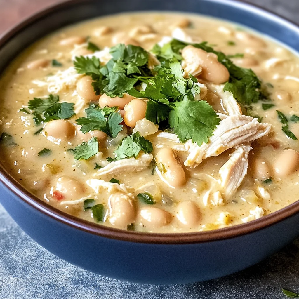 Crockpot Creamy White Chicken Chili