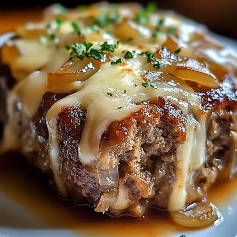 Delicious Crockpot French Onion Meatloaf Recipe