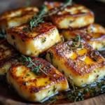 Halloumi with Honey and Thyme