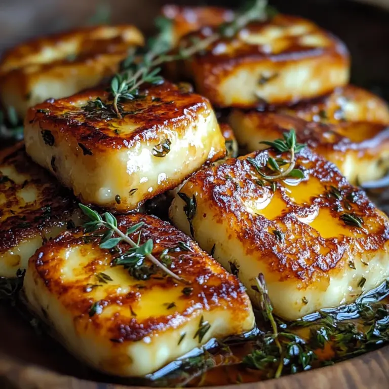 Halloumi with Honey and Thyme