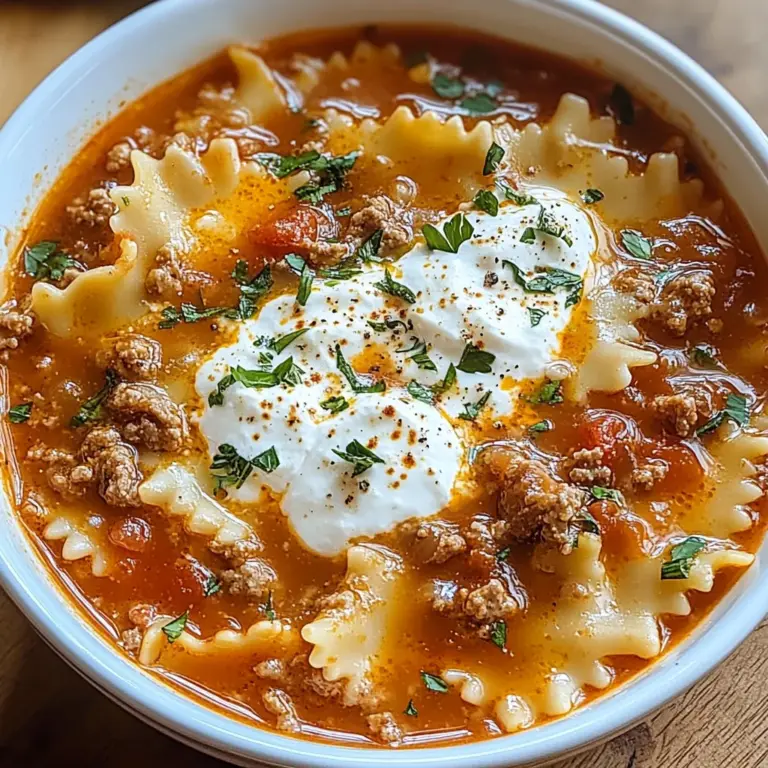 Irresistible Lasagna Soup