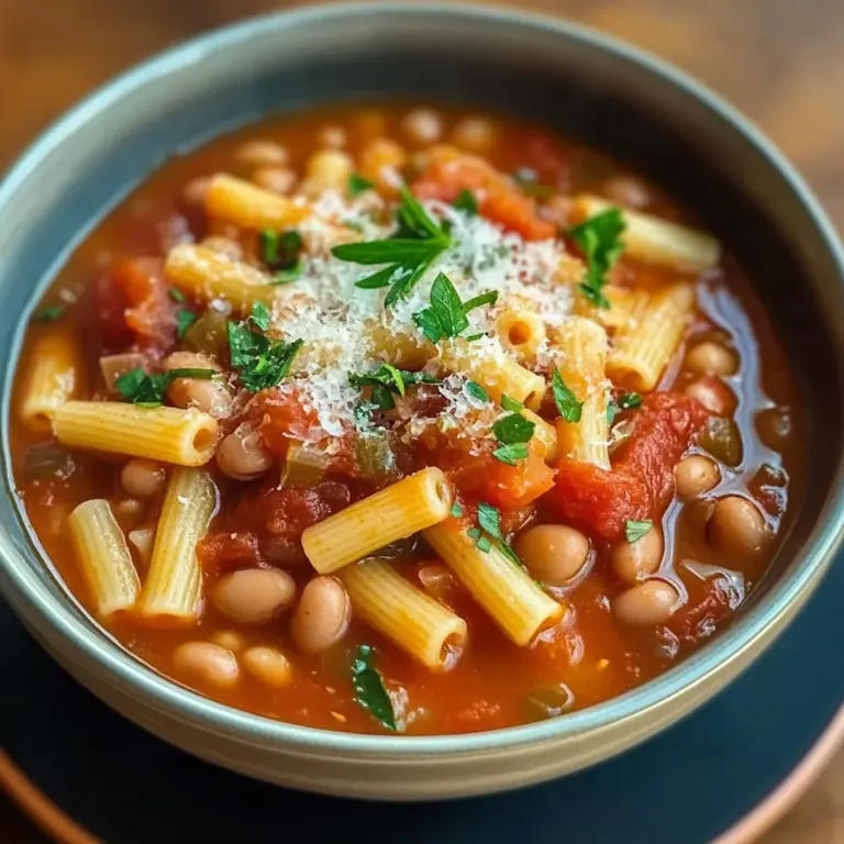 Mama Mia's Hearty Pasta Fagioli Soup