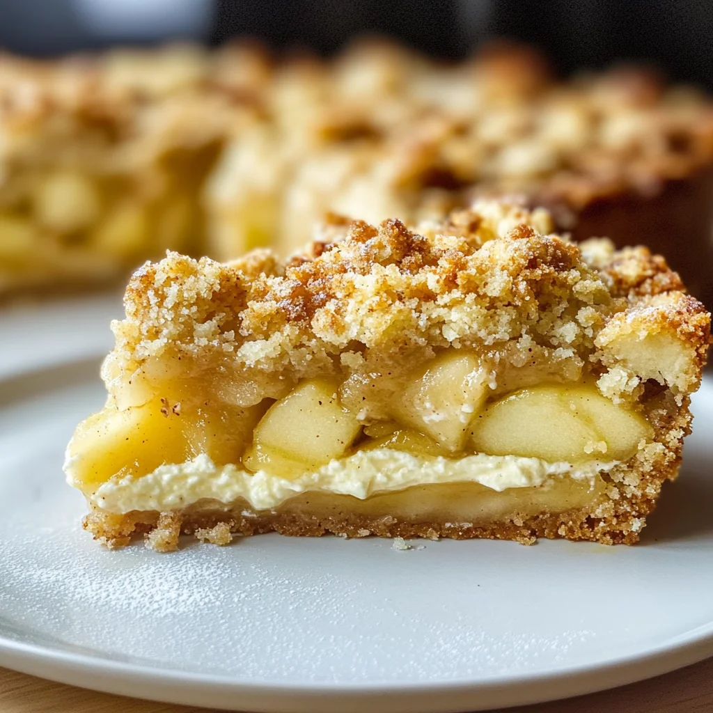 Mascarpone Apple Crumble Torta