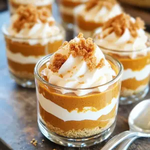 Mini No Bake Pumpkin Pies