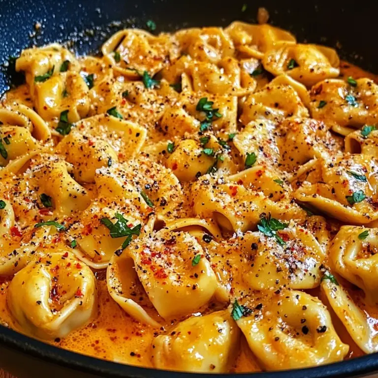One-Pot Spicy Garlic Butter Chicken Tortellini