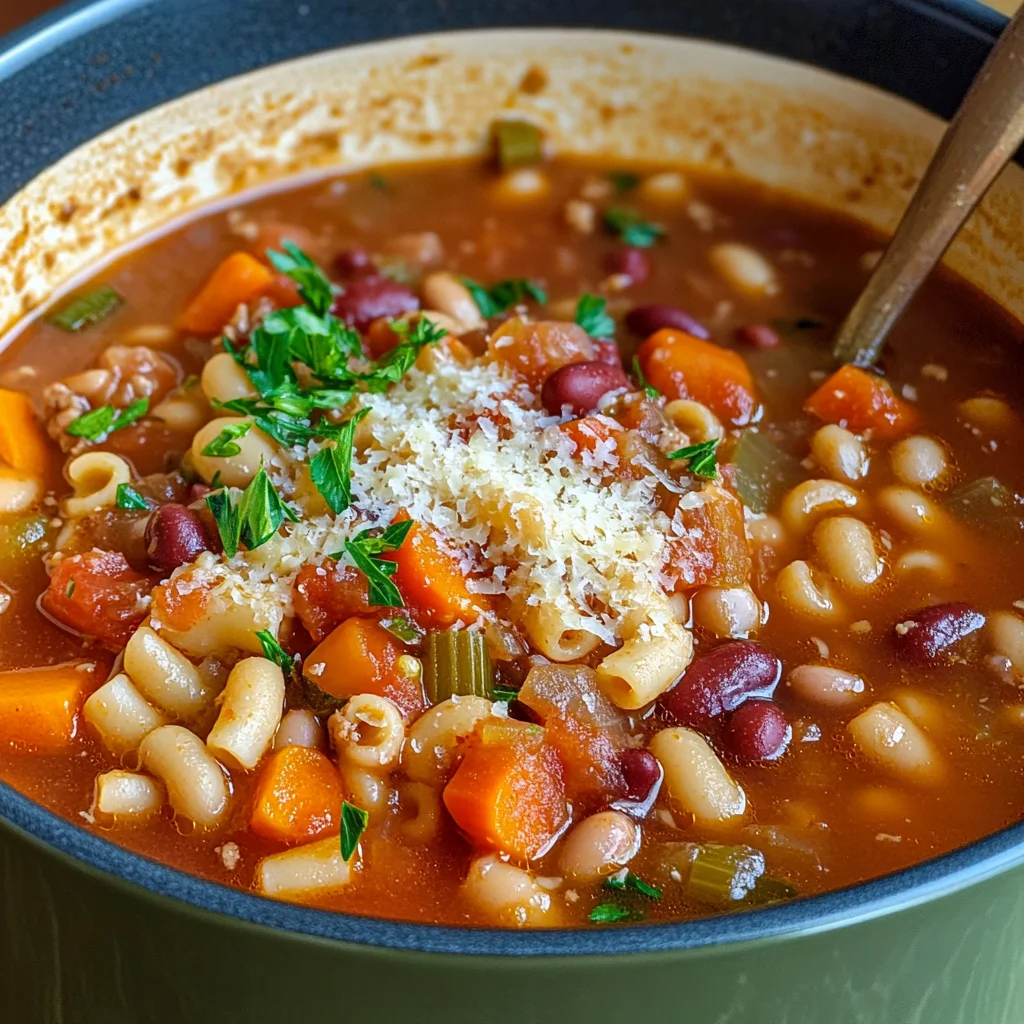 Pasta e Fagioli Soup {Olive Garden Copycat Recipe}