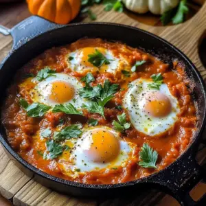 Pumpkin Shakshuka (Baked Eggs in Tomato Stew)