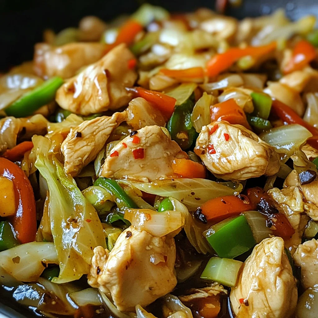 Quick Chicken Cabbage Stir-Fry