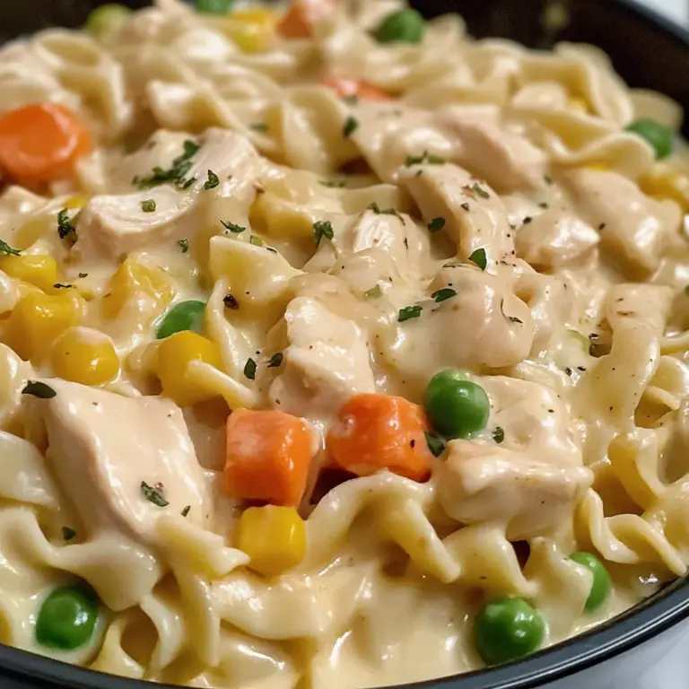 Quick Chicken Pot Pie Pasta