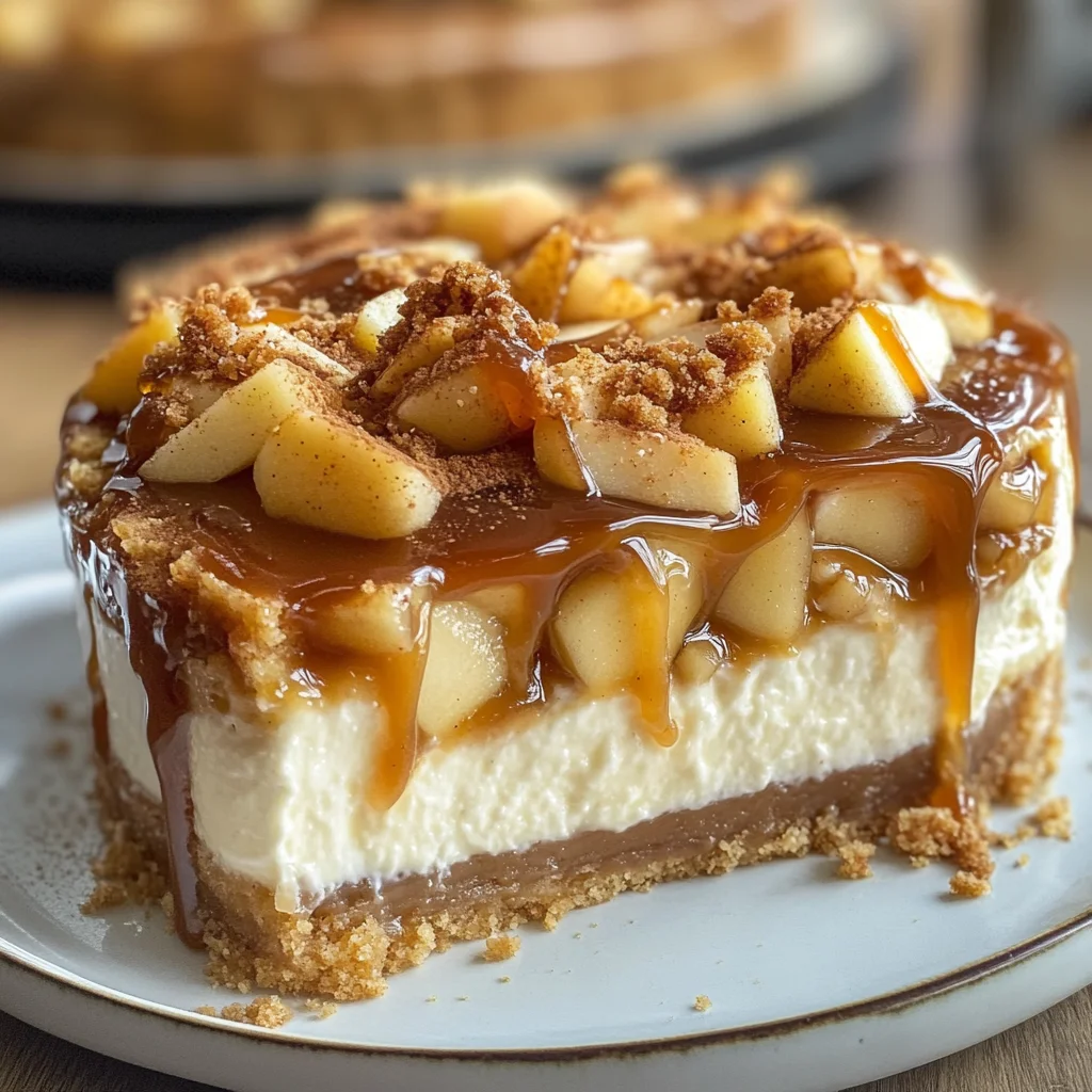 Salted Caramel Apple Pie Cheesecake Recipe