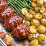 Sheet Pan Mini Meatloaf and Roasted Potatoes