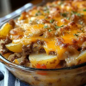 Southern chicken hamburger and Potato Casserole