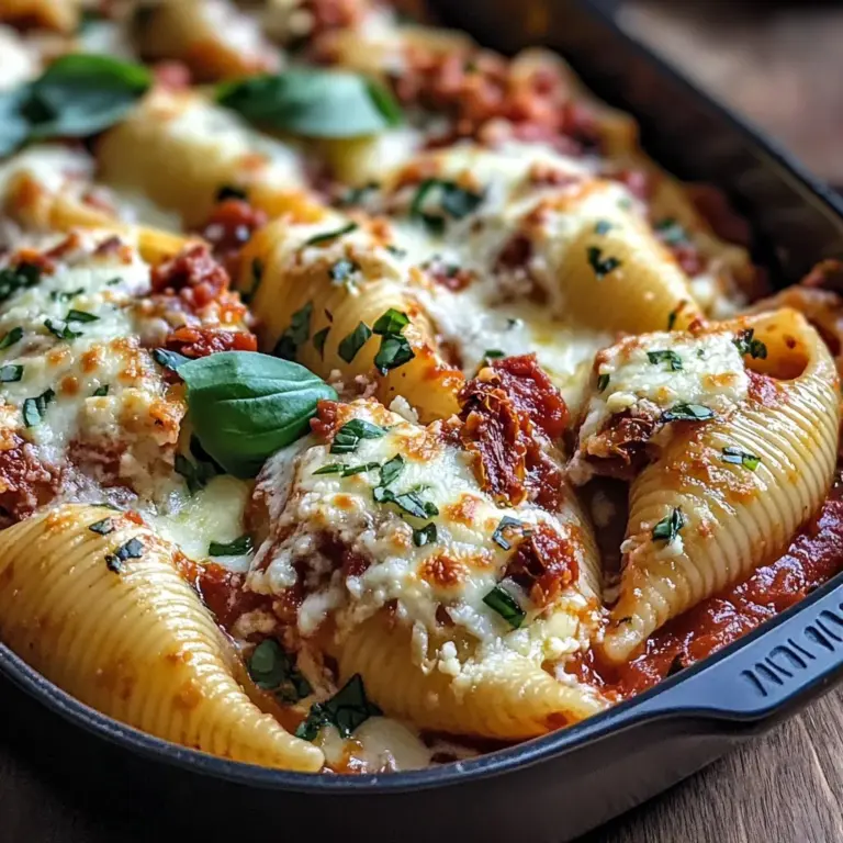 Sun-Dried Tomato and Ricotta Stuffed Shells