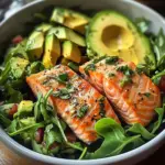 Zesty Salmon & Avocado Salad Bowl