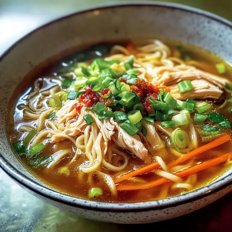Aromatic Ginger Garlic Chicken Noodle Soup - Alrightwithme