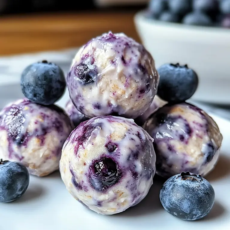 Blueberry Cheesecake Protein Bites