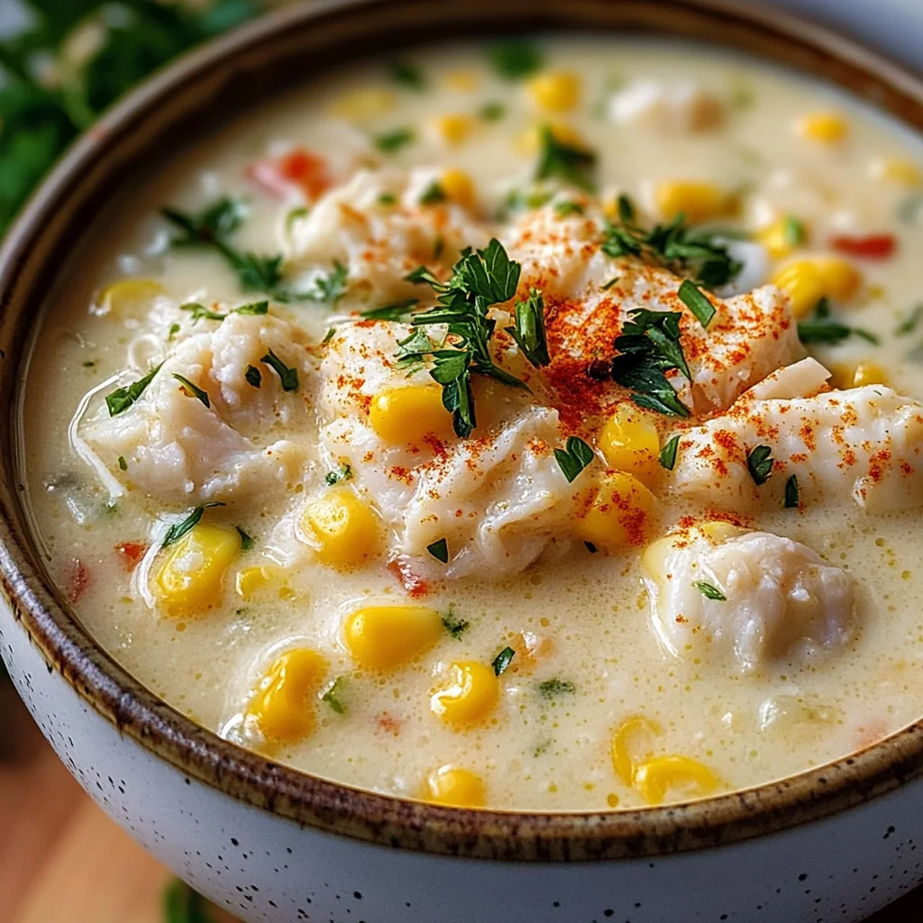 Bobby Flay’s Crab & Corn Chowder