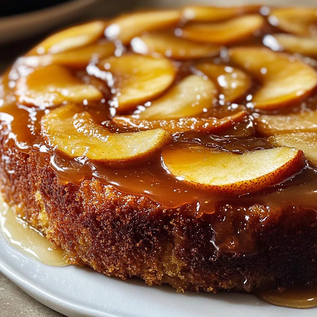 Caramel Apple Upside-Down Cake